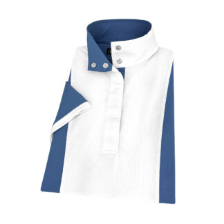 Ladies Blue Self Trim Luna II Performance Show Shirt