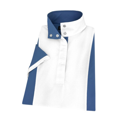 Ladies Blue Self Trim Luna II Performance Show Shirt